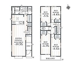 大和市西鶴間6丁目　新築分譲住宅　C号棟