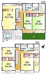 鎌ケ谷市東初富４丁目の一戸建て