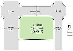 建築条件なし　土地　壬生町幸町