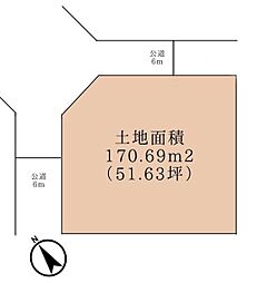 千葉市稲毛区萩台町　土地