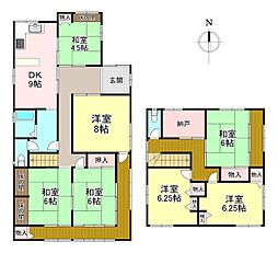 北葛城郡上牧町片岡台1丁目　中古戸建