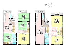 北葛城郡上牧町服部台1丁目　中古戸建