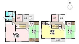 北葛城郡上牧町米山台4丁目　中古戸建