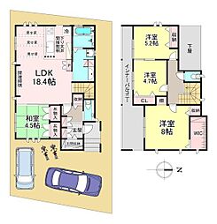 香芝市畑4丁目　2号棟　新築戸建