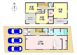 香芝市平野　新築戸建　2号棟
