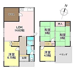 北葛城郡上牧町服部台4丁目　中古戸建