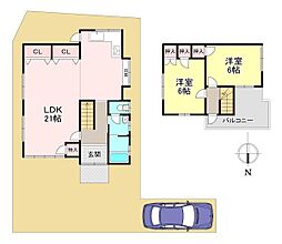 北葛城郡上牧町松里園2丁目　中古戸建