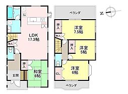 北葛城郡広陵町馬見北2丁目　中古戸建