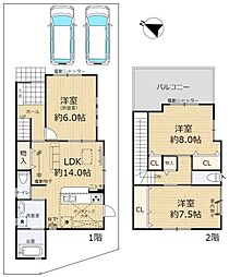 篠町馬堀向端（築浅一戸建）