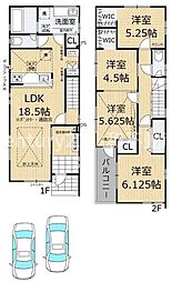 ブルーミングガーデン篠町篠観音芝 号棟（新築一戸建）