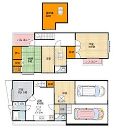 天下茶屋3丁目貸家