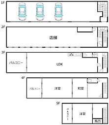 大阪市東住吉区東田辺3丁目の一戸建て