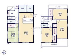 流山市野々下6丁目　2号棟　新築戸建