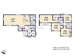 土浦市上高津　5号棟　新築戸建て