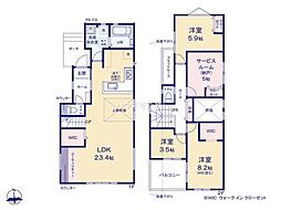 我孫子市南青山　2号棟　新築戸建