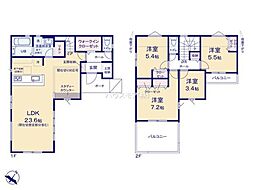 柏市増尾6丁目　2号棟　新築戸建