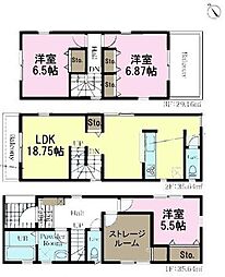 流山市流山5丁目　1号棟　新築戸建