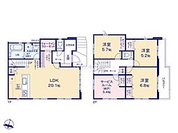 松戸市二十世紀が丘萩町　2号棟　新築戸建