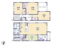 土浦市港町3丁目　2号棟　新築戸建