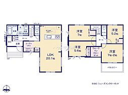 牛久市刈谷町二丁目　1号棟　新築戸建