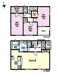 野田市七光台 3号棟 新築戸建