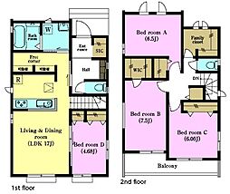 松戸市稔台3丁目　A号棟　新築戸建