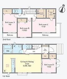 松戸市小金原7丁目 B号棟 新築戸建て