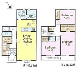 柏市酒井根2丁目　1号棟　新築戸建