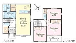 柏市酒井根2丁目　6号棟　新築戸建