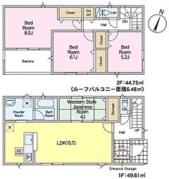 我孫子市中峠　6号棟　新築戸建