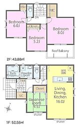 柏市酒井根5丁目　1号棟　新築戸建
