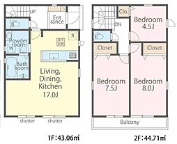 野田市七光台　1号棟　新築戸建て