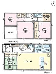 つくば市若森　1号棟　新築戸建て