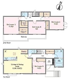 松戸市八ケ崎5丁目　B号棟　新築戸建て