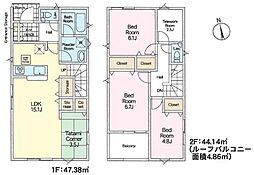 松戸市西馬橋5丁目　4号棟　新築戸建て