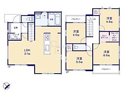 野田市宮崎新田　2号棟　新築戸建て