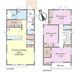 松戸市中和倉　2-D号棟　新築戸建