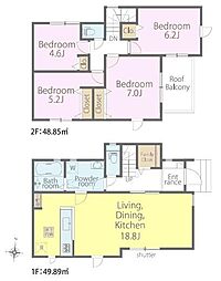 我孫子市東我孫子1丁目　1号棟　新築戸建