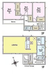 取手市新町3丁目　2号棟　新築戸建