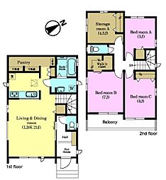 松戸市常盤平柳町　B号棟　新築戸建