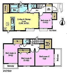 松戸市栗山　A号棟　新築戸建
