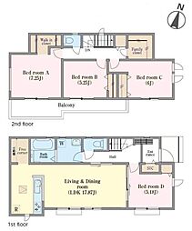 松戸市八ケ崎5丁目　C号棟　新築戸建て