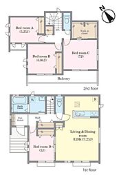 松戸市常盤平双葉町　A号棟　新築戸建て