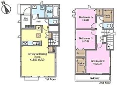 松戸市松戸新田　B号棟　新築戸建