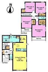 松戸市八ケ崎6丁目　D号棟　新築戸建