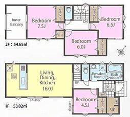 我孫子市中峠　1号棟　新築戸建て
