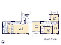 柏市布施新町4丁目　新築戸建て