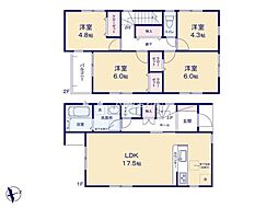 我孫子市若松　1号棟　新築戸建て