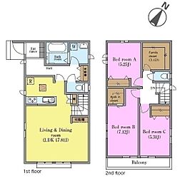 松戸市六高台4丁目 D号棟 新築戸建