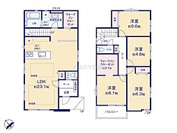松戸市八ケ崎1丁目 2号棟 新築戸建